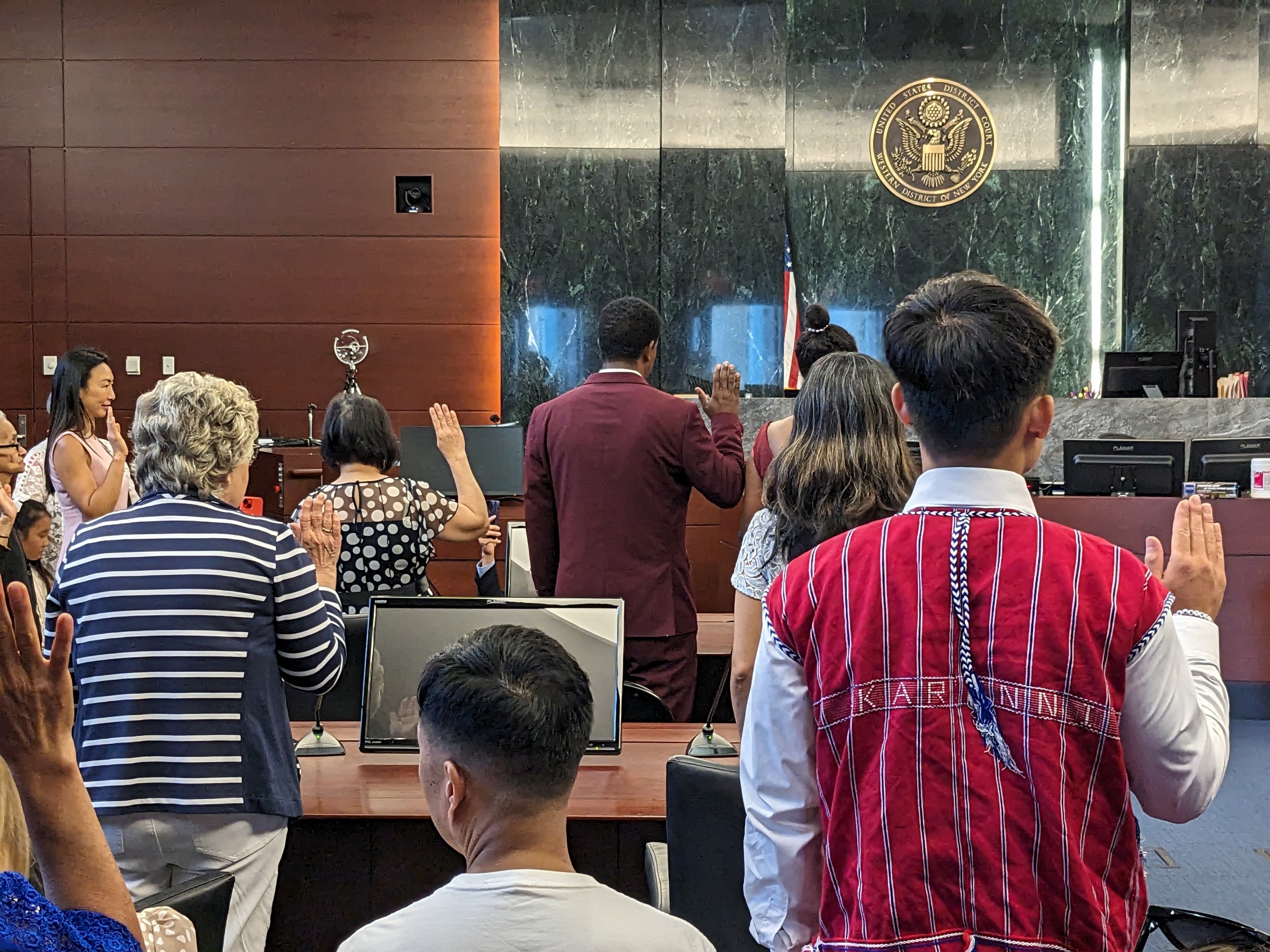 50 New Americans Take Their Citizenship Oath in Federal Court on July 5, 2023.